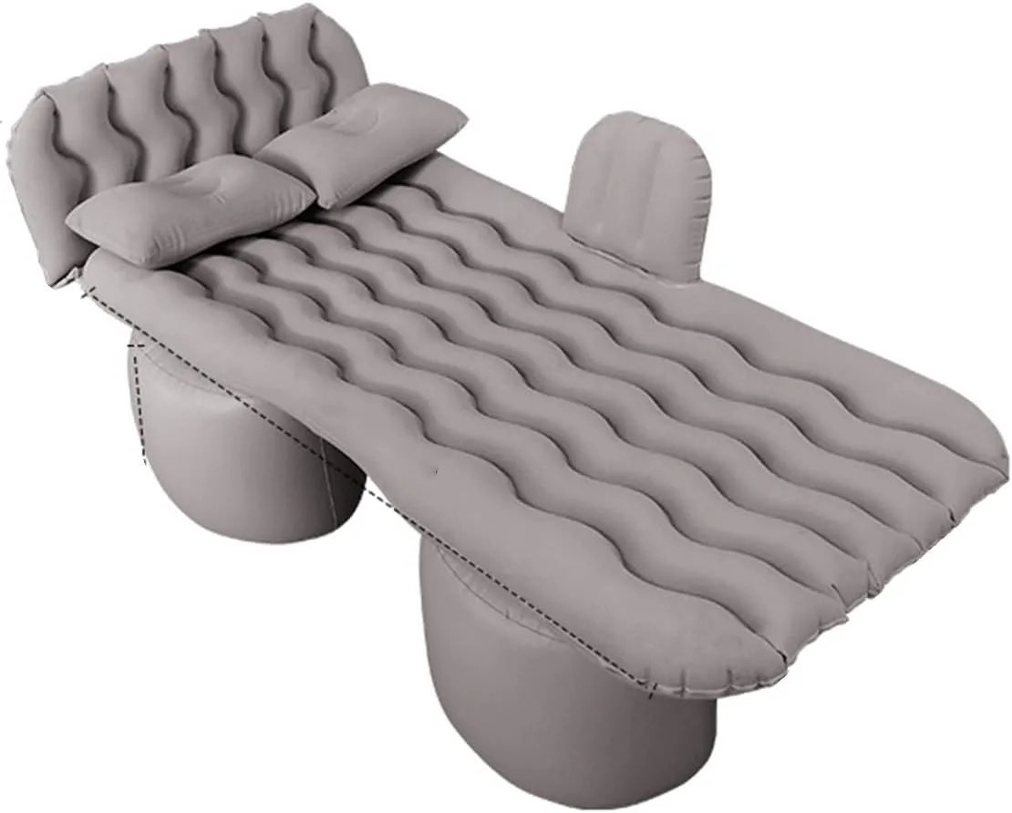 Car Air Mattress for Ford Maverick 2022 2023 2024, Inflatable Car Bed for Back Seat Sleeping, Soft Car Inflatable Bed Back Seat Mattress Airbed,B Grey