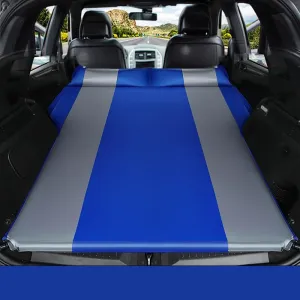 Car Automatic Inflatable Bed for BMW X5 E53 1999 2000 2001 2002 2003 2004 2005 2006 2007, Portable Movable Thickened Trunk Sleeping Bed Outdoor Camping Hiking Air Mattress,Blue