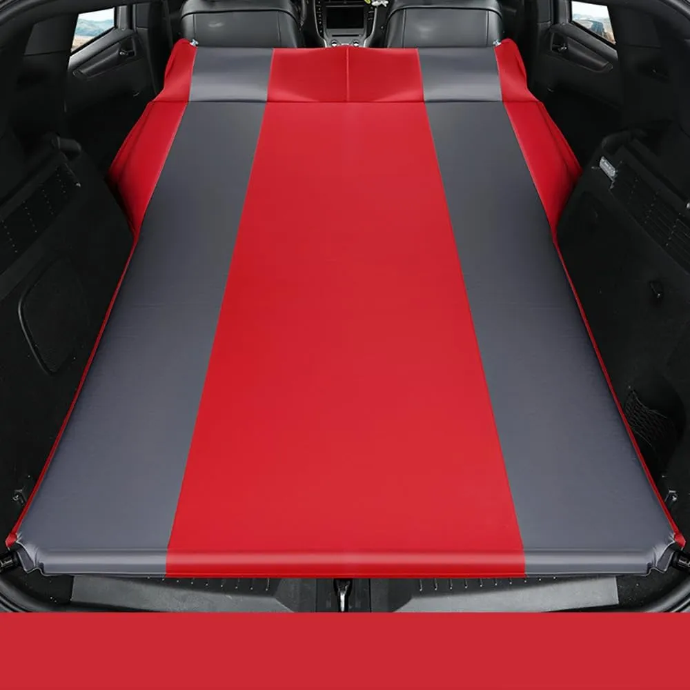 Car Automatic Inflatable Bed for Hyundai New Santafe 5seats 2010 2011 2012 2013, Portable Movable Thickened Trunk Sleeping Bed Outdoor Camping Hiking Air Mattress,Red