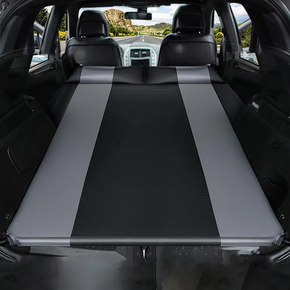 Car Automatic Inflatable Bed for KIA KX5 2016 2017 2018 2019 2020 2021, Portable Movable Thickened Trunk Sleeping Bed Outdoor Camping Hiking Air Mattress,Grey
