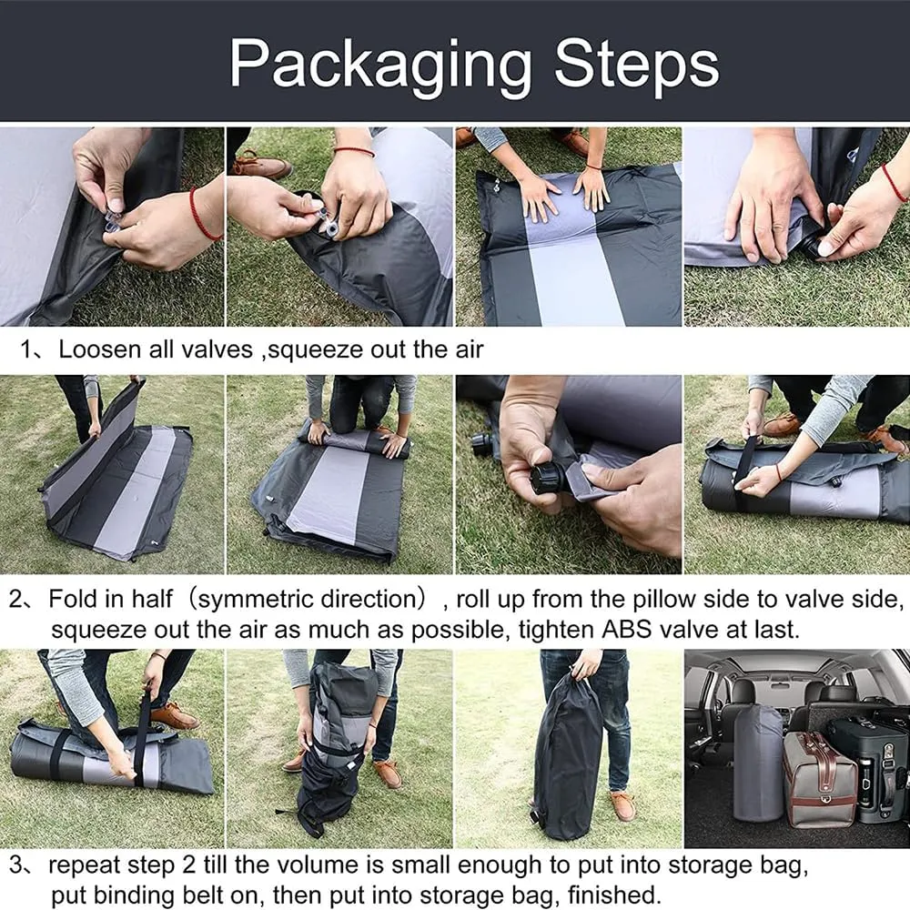 Car Automatic Inflatable Bed for Land Rover Range Rove 4seats Long wheelbase 2007 2008 2009 2010 2011 2012, Portable Movable Thickened Trunk Sleeping Bed Outdoor Camping Hiking Air Mattress