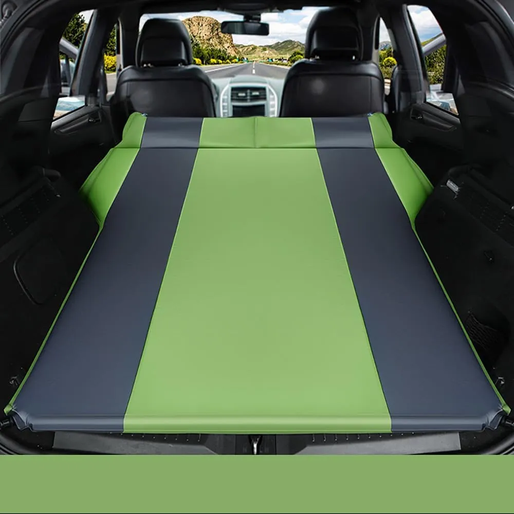 Car Automatic Inflatable Bed for Subaru Forester 2002 2003 2004 2005 2006 2007 2008, Portable Movable Thickened Trunk Sleeping Bed Outdoor Camping Hiking Air Mattress,Green