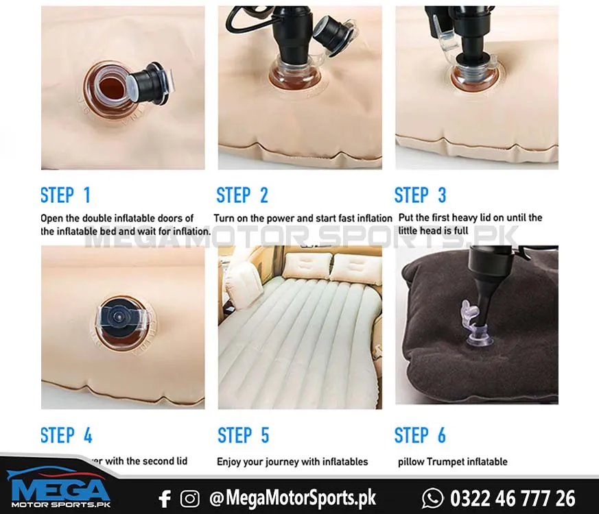 Car Back Seat Inflatable Mattress Air Bed Portable