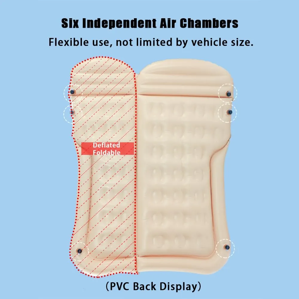 Car Inflatable Air Mattress for Land Rover Defender 8seats 2023 2024 Portable Boot Air Mattress Cushion Outdoor Travel Camping Sleeping Gear Accessories,Black