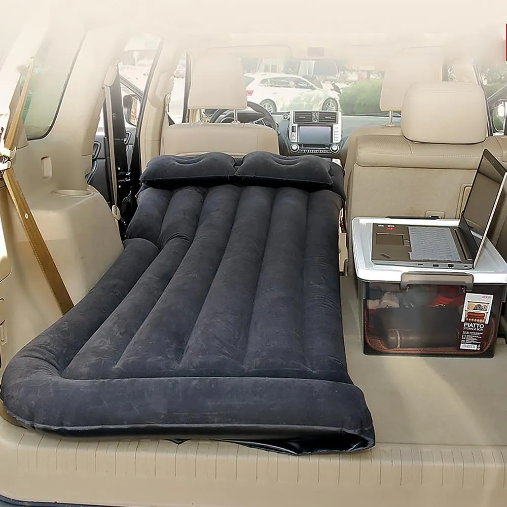 Car Inflatable Mattress for Hyundai Ioniq 5 NE 2021 2022 2023 2024 Rear Trunk Air Mattress Camping Folding Air Bed Cushion Back Seat Air Sleeping Mattresses,Black01