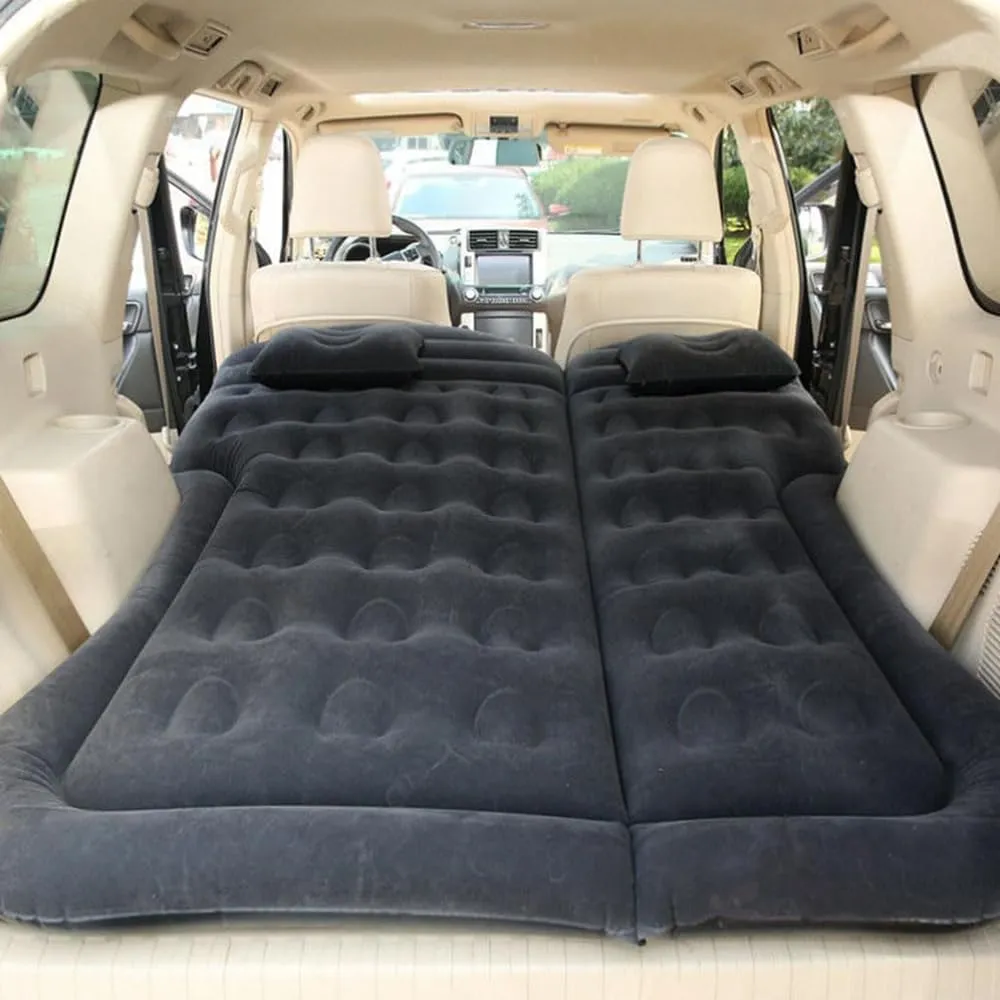 Car Inflatable Mattress for Infiniti FX Ⅱ/FX35 2009 2010 2011 2012 2013, Thickened Bed Cushion Camping Travel Sleeping Gear Back Seat Portable Air Pillow Inflator,Black-C, size:c