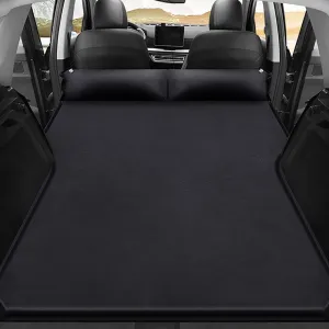 Car Inflatable Mattress for Subaru Crosstrek 1.Gen/2.Gen 2013-2024 Back Seat Air Mattress Thickened Air Bed Cushion Rear Trunk Sleeping Mattress Camping Travel, Black