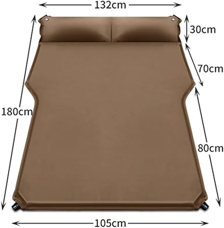 Car Inflatable Mattress for Subaru Crosstrek 1.Gen/2.Gen 2013-2024 Back Seat Air Mattress Thickened Air Bed Cushion Rear Trunk Sleeping Mattress Camping Travel, Black