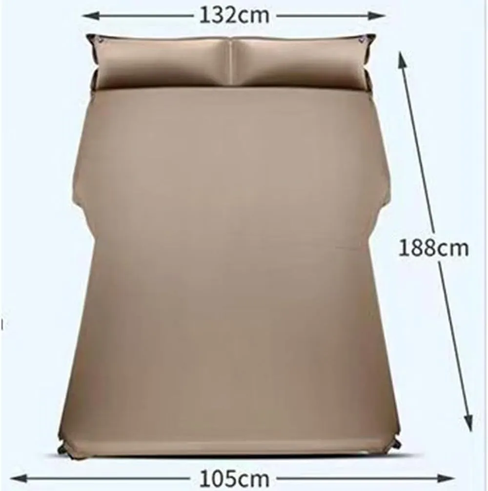 Car Inflatable Mattress for Volvo V60 V70 V90 XC40 XC60 XC70 XC90 2023 2024 Portable Flocking Air Mattress Camping Travel Mattress Auto Accessories,Black