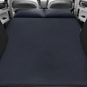 Car Inflatable Mattress for Volvo V60 V70 V90 XC40 XC60 XC70 XC90 2023 2024 Portable Flocking Air Mattress Camping Travel Mattress Auto Accessories,Black