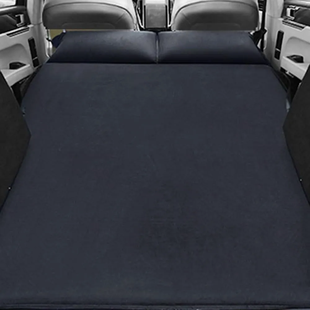 Car Inflatable Mattress for Volvo V60 V70 V90 XC40 XC60 XC70 XC90 2023 2024 Portable Flocking Air Mattress Camping Travel Mattress Auto Accessories,Black