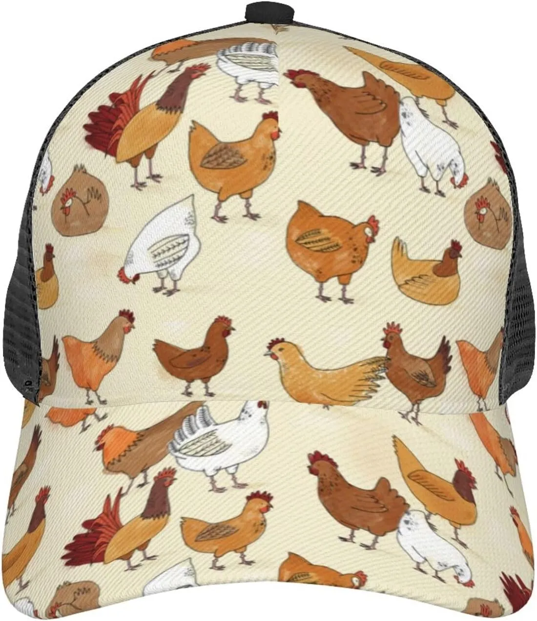Cartoon Animal Baseball Cap Golf Dad Hat for Men and Women Adjustable Snapback Mesh-Back Outdoor Sport Trucker Hat