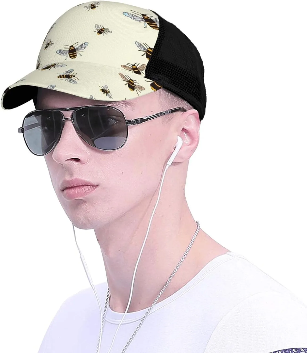 Cartoon Animal Baseball Cap Golf Dad Hat for Men and Women Adjustable Snapback Mesh-Back Outdoor Sport Trucker Hat