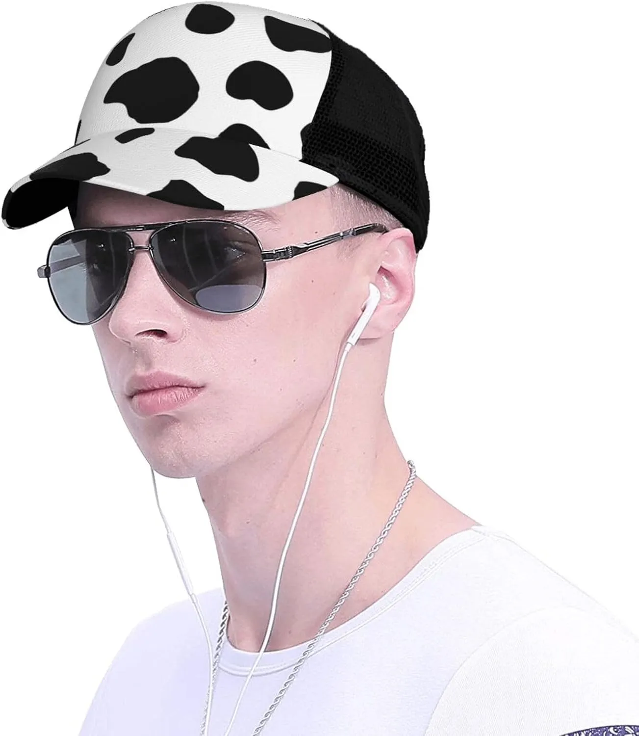 Cartoon Animal Baseball Cap Golf Dad Hat for Men and Women Adjustable Snapback Mesh-Back Outdoor Sport Trucker Hat