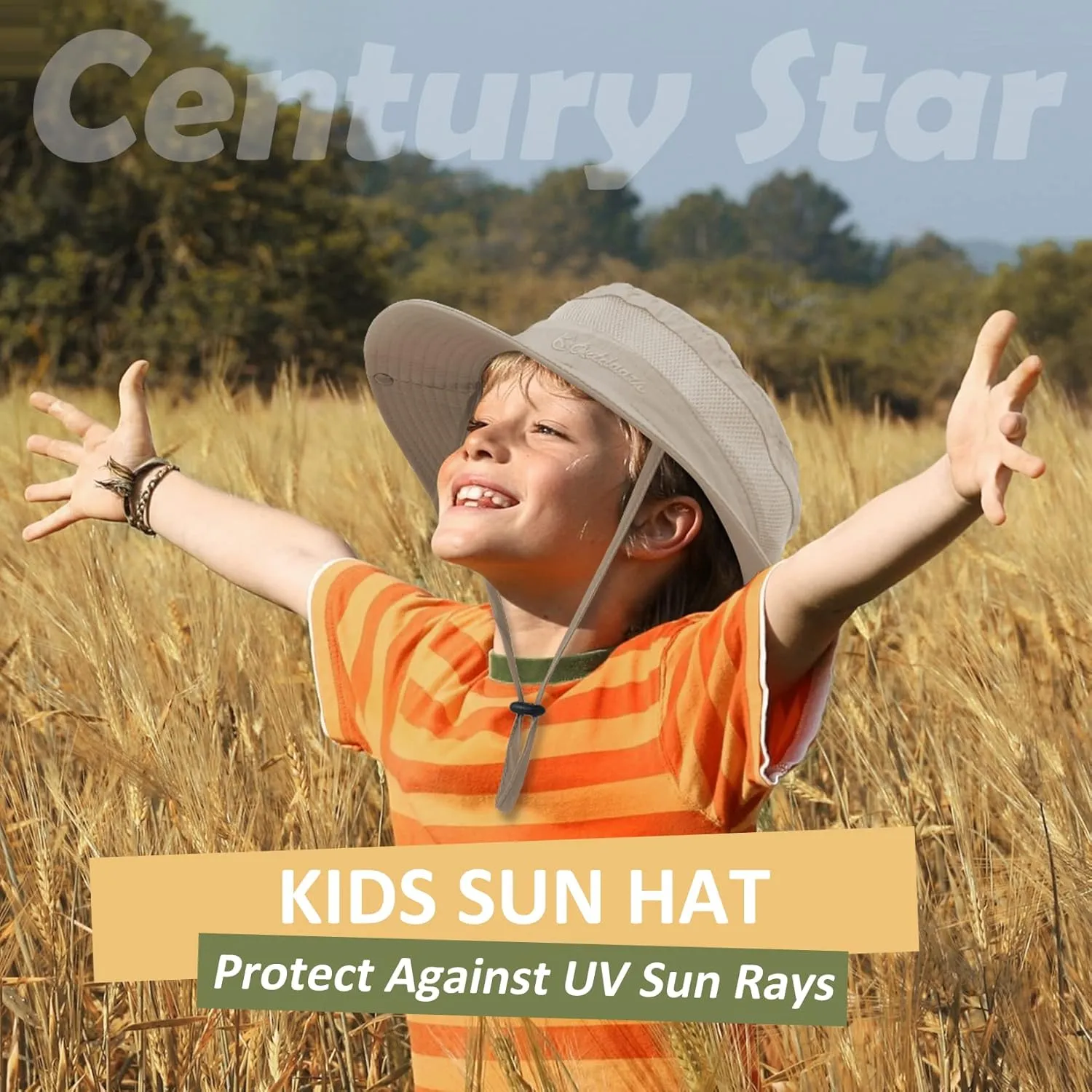 Century Star Outdoor Kids Sun Hat - Beach & Fishing Safari Hat with UPF 50  Protection