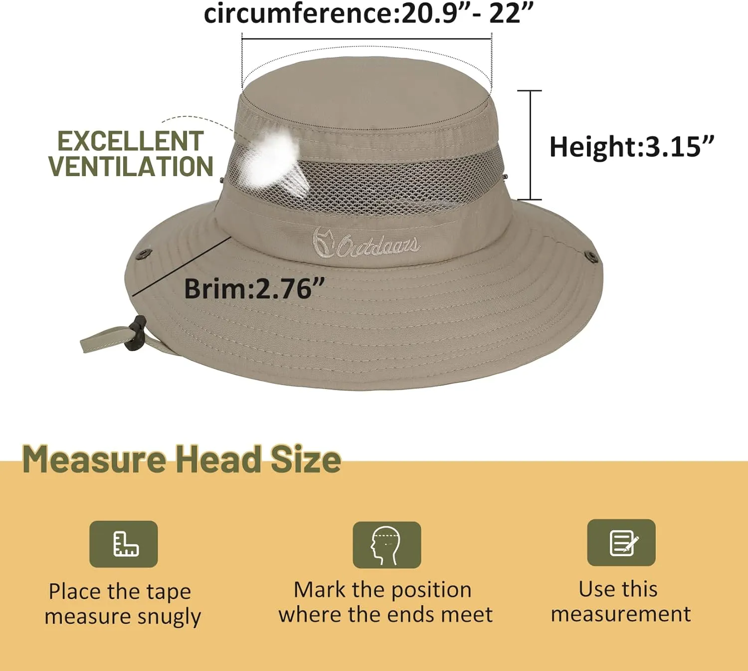 Century Star Outdoor Kids Sun Hat - Beach & Fishing Safari Hat with UPF 50  Protection