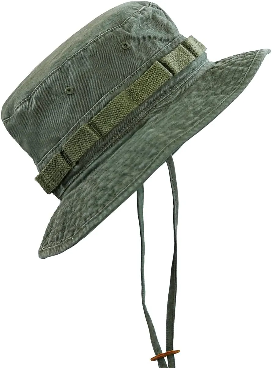 Clakllie Mesh Boonie Hat Military Tactical Hats Safari Sun Cap for Men Women Hunting Fishing Hats UV Protection Bucket Hat