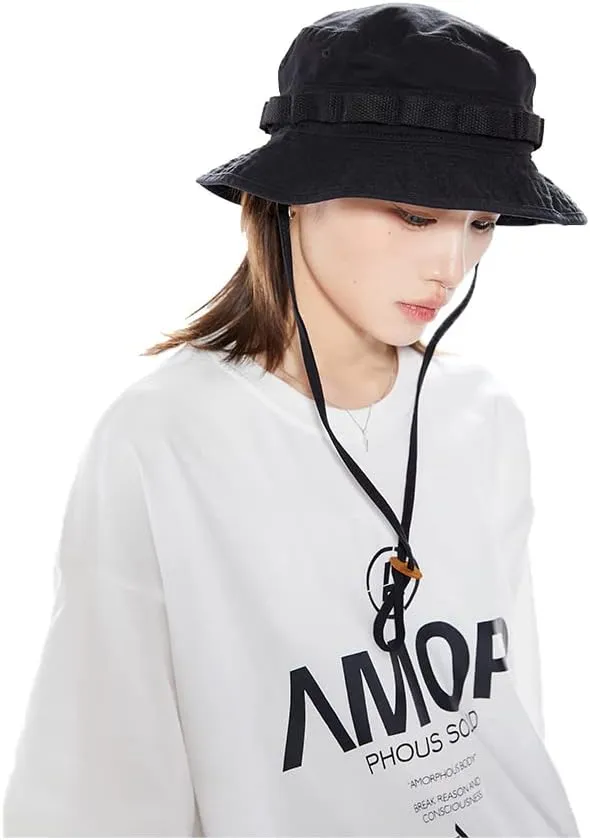 Clakllie Mesh Boonie Hat Military Tactical Hats Safari Sun Cap for Men Women Hunting Fishing Hats UV Protection Bucket Hat