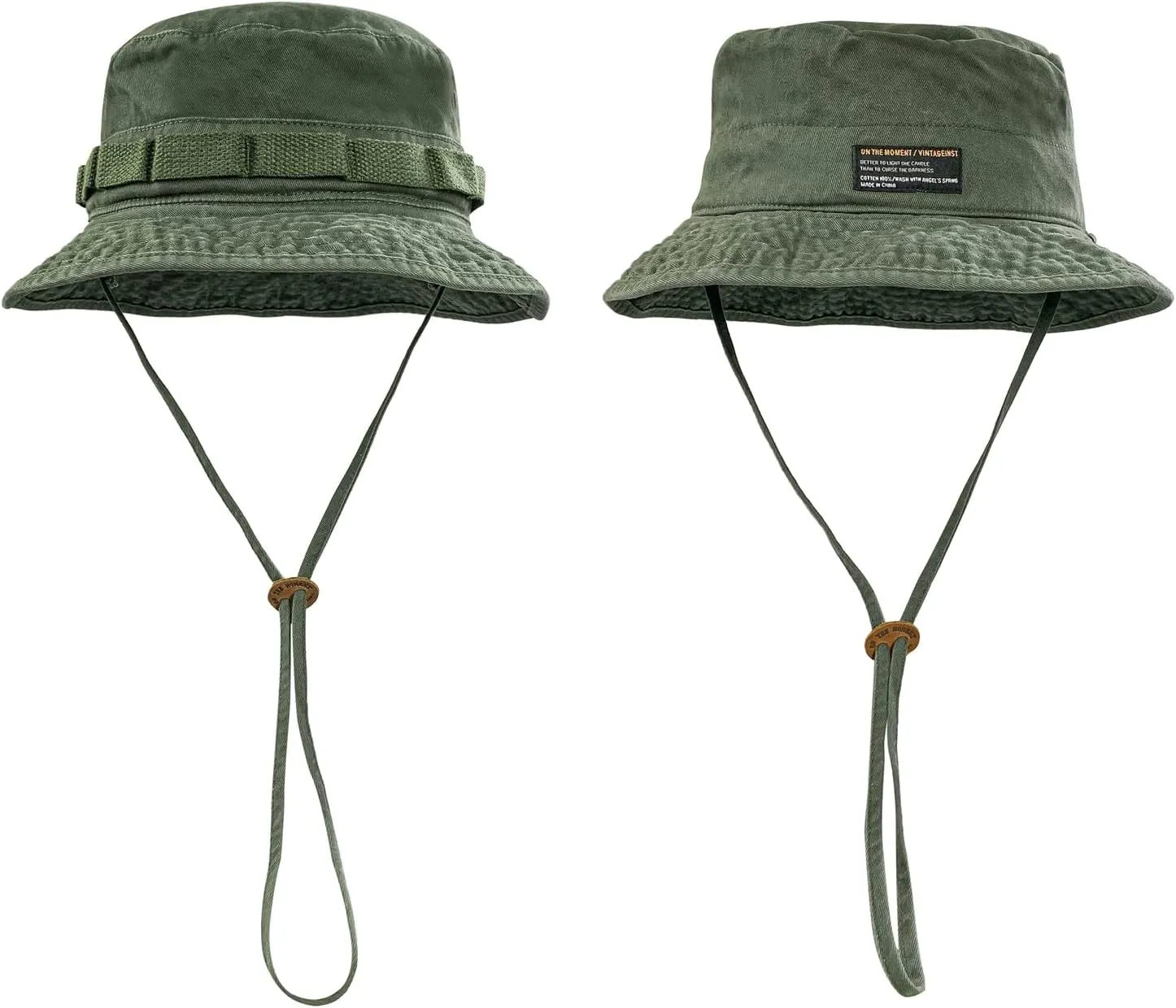 Clakllie Mesh Boonie Hat Military Tactical Hats Safari Sun Cap for Men Women Hunting Fishing Hats UV Protection Bucket Hat