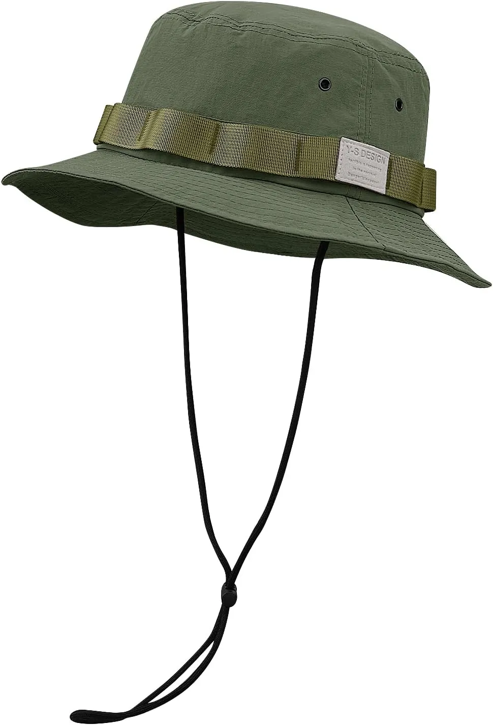 Clakllie Unisex Boonie Hat Bucket Hats with String Wide Brim Hiking Fishing Hat UV Sun Protection Safari Cap Jungle Caps