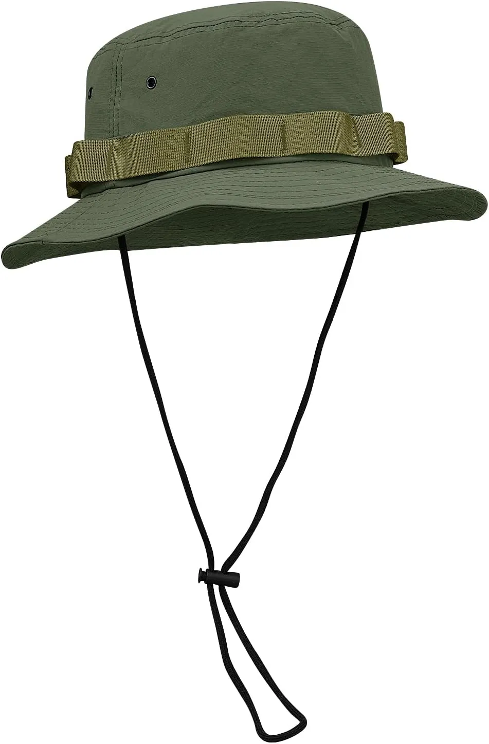 Clakllie Unisex Boonie Hat Bucket Hats with String Wide Brim Hiking Fishing Hat UV Sun Protection Safari Cap Jungle Caps