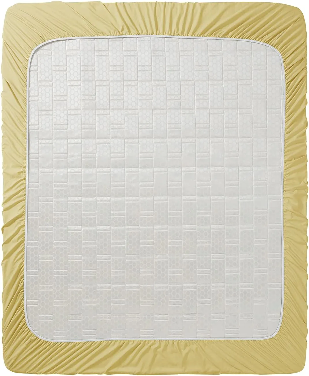 Clara Clark Fitted Sheet, Extra Deep Pocket Fits Deep Mattress, Luxury Soft Fitted Sheet Only, Full Mellow Yellow
