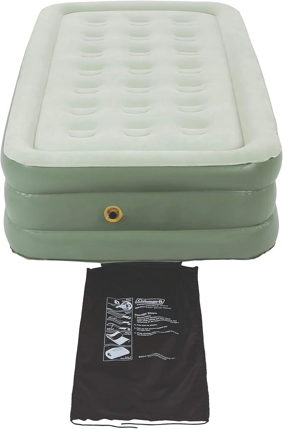 Coleman SupportRest Double-High Air Mattress for Indoor or Outdoor Use, Easily Inflatable Airbed with Plush Top & Carry Bag, Queen & Twin Options Available