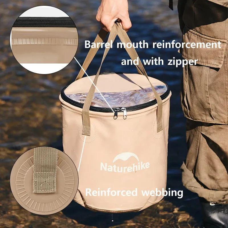 Collapsible Bucket (10L/20L) – Multi-Functional Folding Water Storage Bag for Camping, Fishing, and Travel