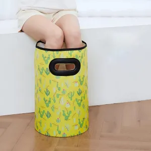Collapsible Bucket,Portable Foldable Bucket Water Container Wash Basin for Fishing,Camping,Gardening, Travel,Outdoor Activities,Lightweight & Durable,Space-Saving (Color : Yellow, Size : 9L)