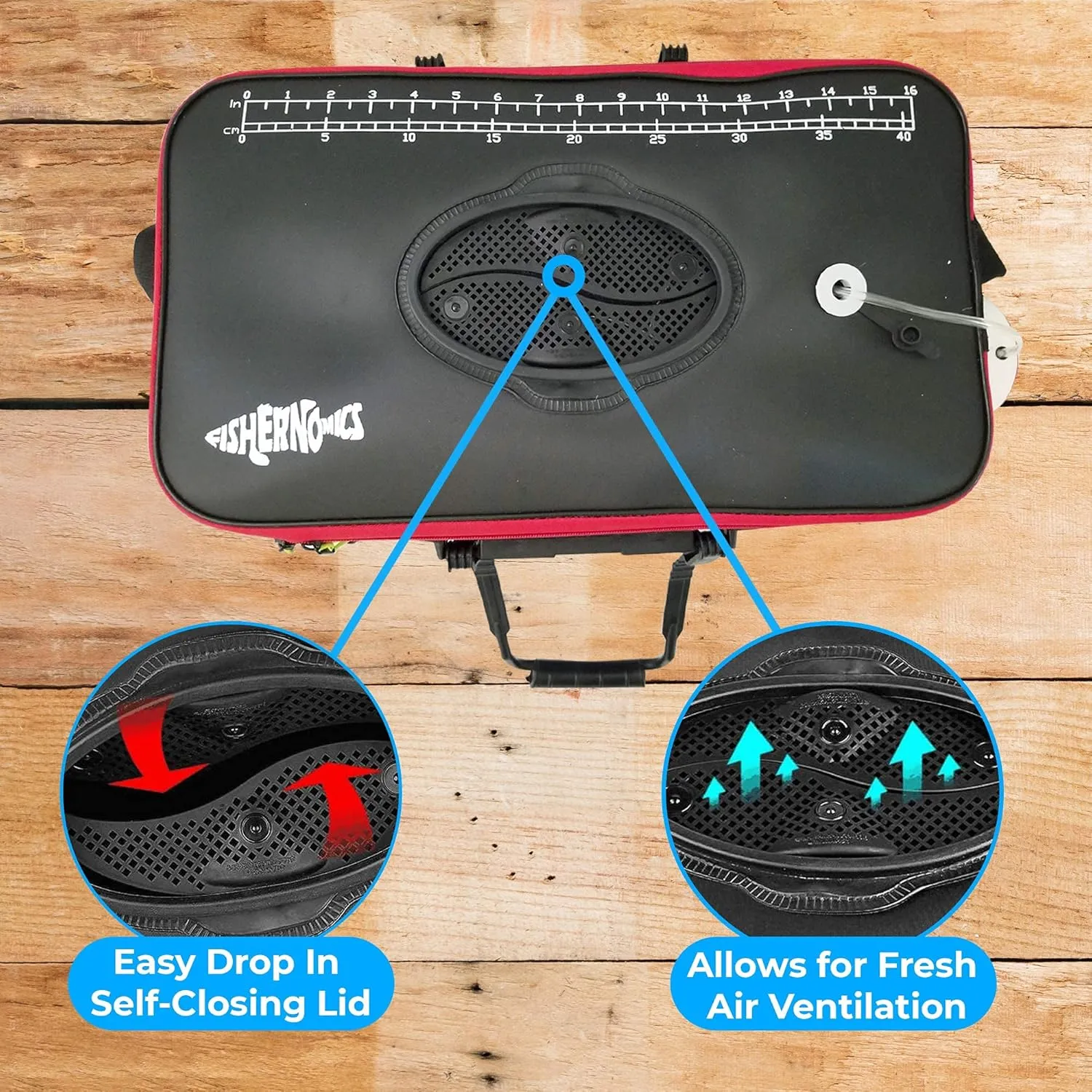 Collapsible Fishing Bucket with Air Pump - Live Bait Bucket with Aerator (6 Gallon/10 Gallon) - Leak Proof with Side Pocket & Shoulder Strap | Highly Durable & Sturdy