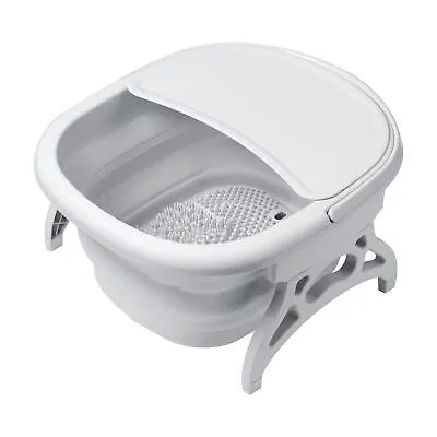 Collapsible Folding Foot Bathtub with Handle Cover Spa Soak Basin Massage Bucket