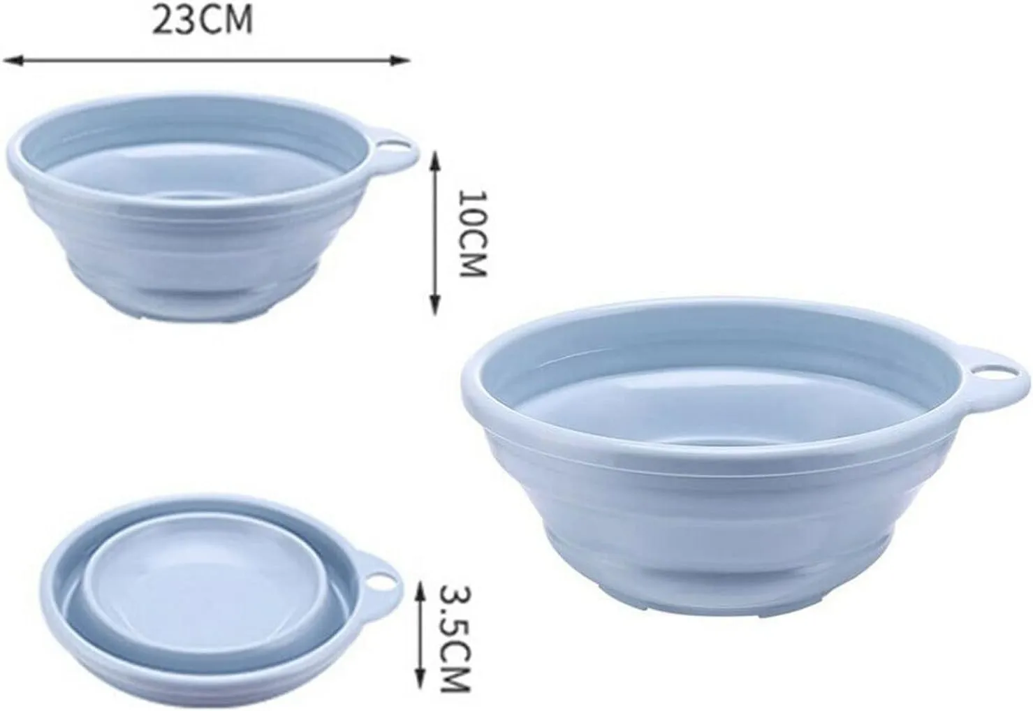 Collapsible wash Basin Plastic Portable Folding Wash Basin Collapsible Bucket/Dish Tub for Home Outdoor Camping Trip(Pink)