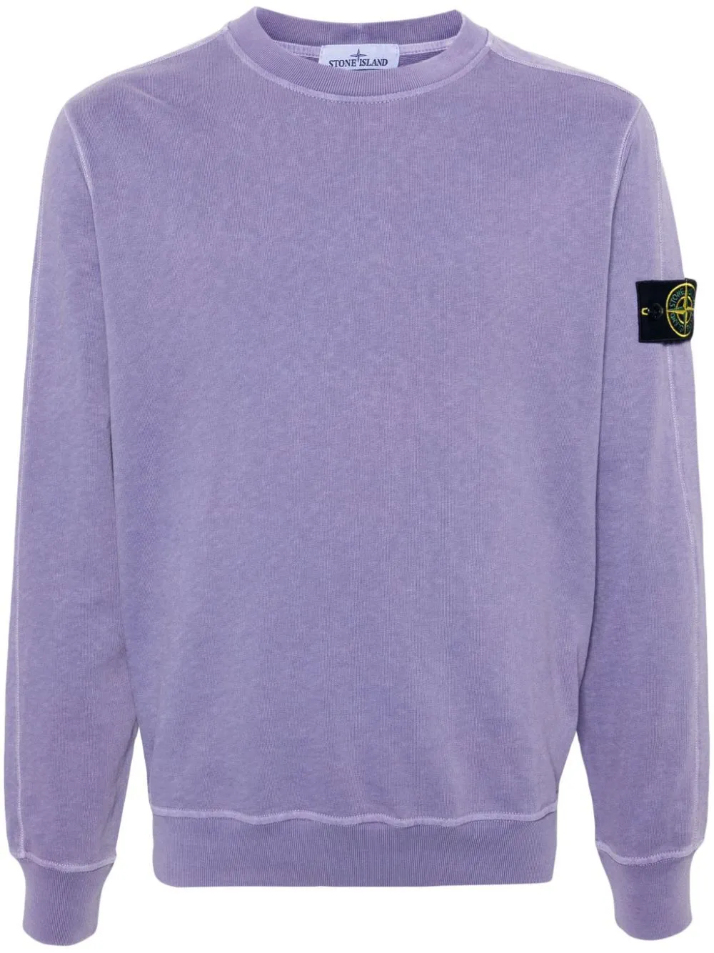 Compass-badge cotton sweatshirt