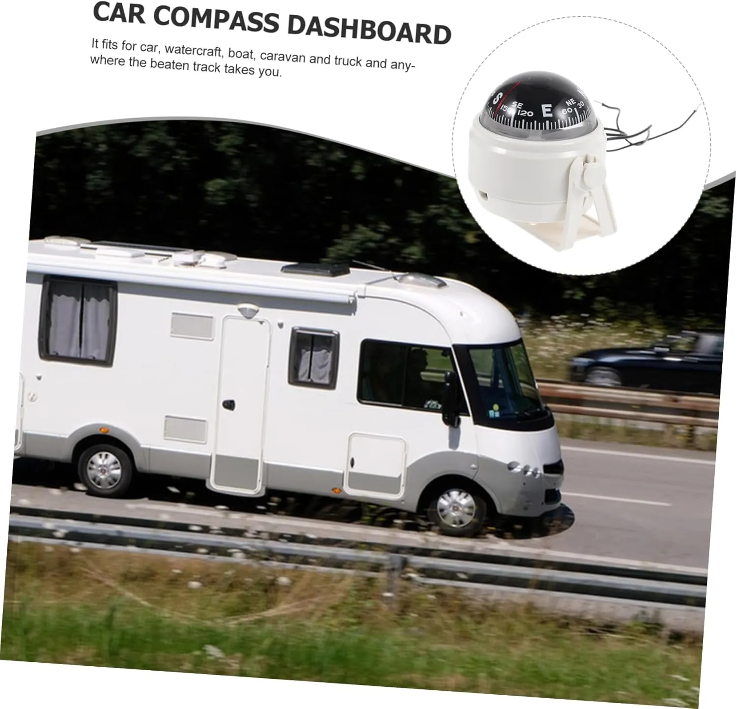 Compass Car Boat Compass Ball Compass for Boat Vehicle Mount Dashboard Compass Vehicle Navigation Boat