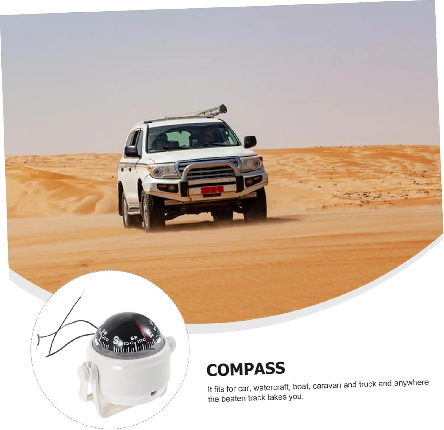 Compass Car Boat Compass Ball Compass for Boat Vehicle Mount Dashboard Compass Vehicle Navigation Boat