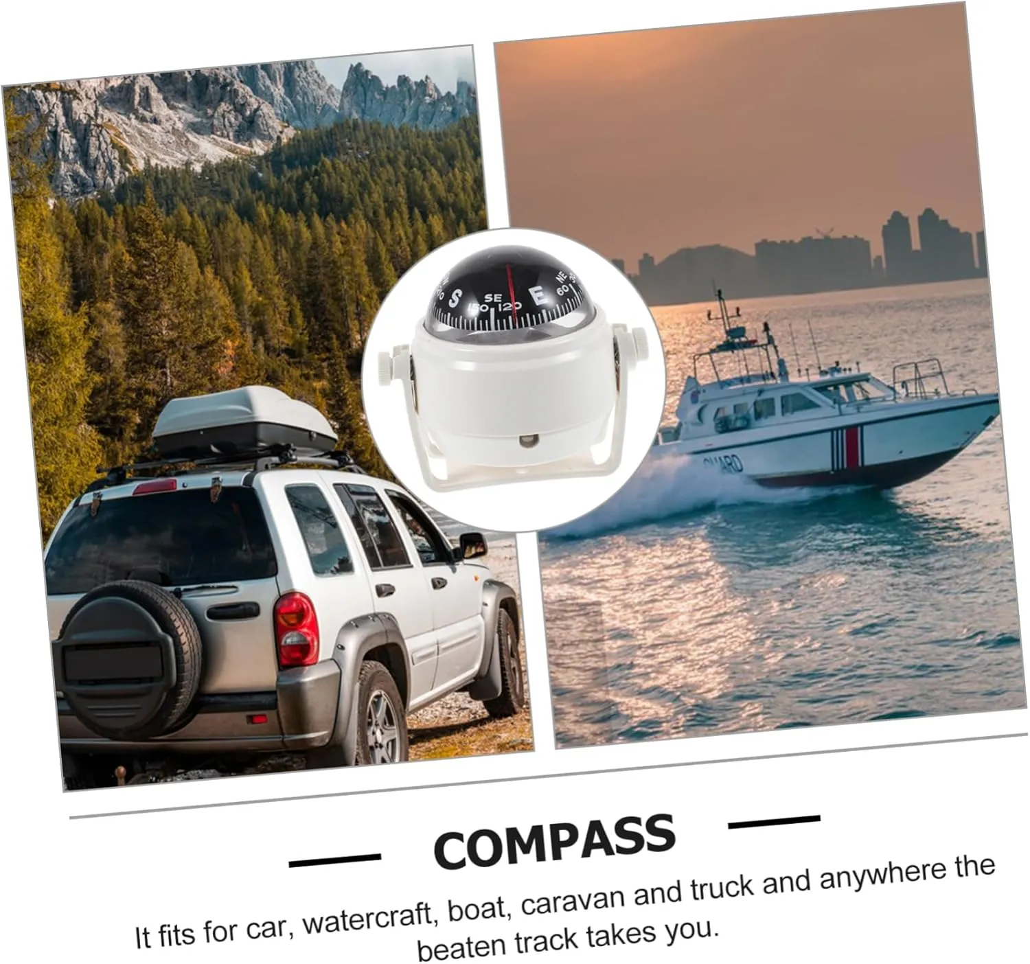 Compass Car Boat Compass Ball Compass for Boat Vehicle Mount Dashboard Compass Vehicle Navigation Boat