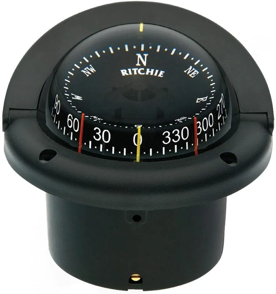 Compass, Flush Mount, 3.75 Combi, Black