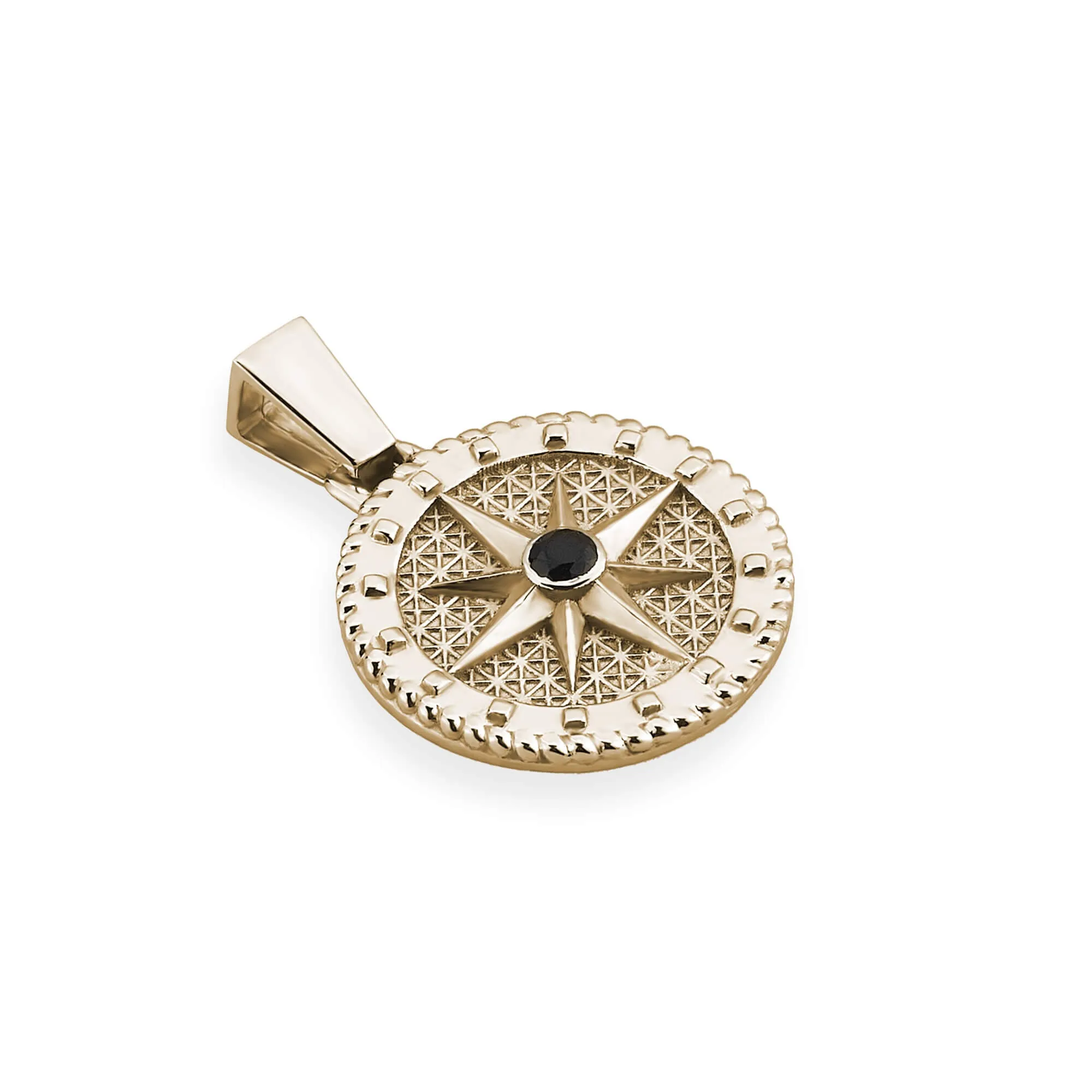 Compass Necklace in Gold (Pendant Only)
