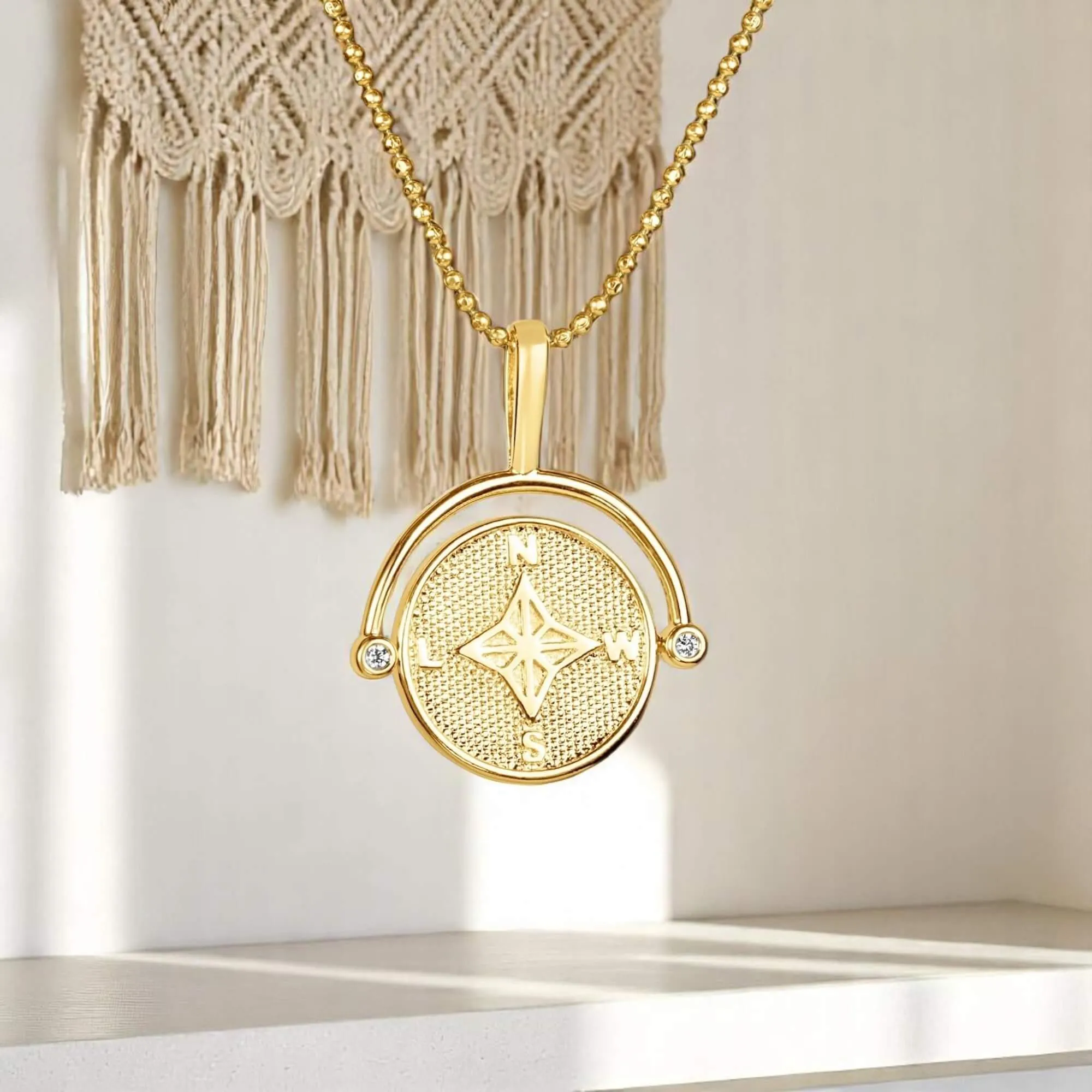 Compass Pendant Necklace