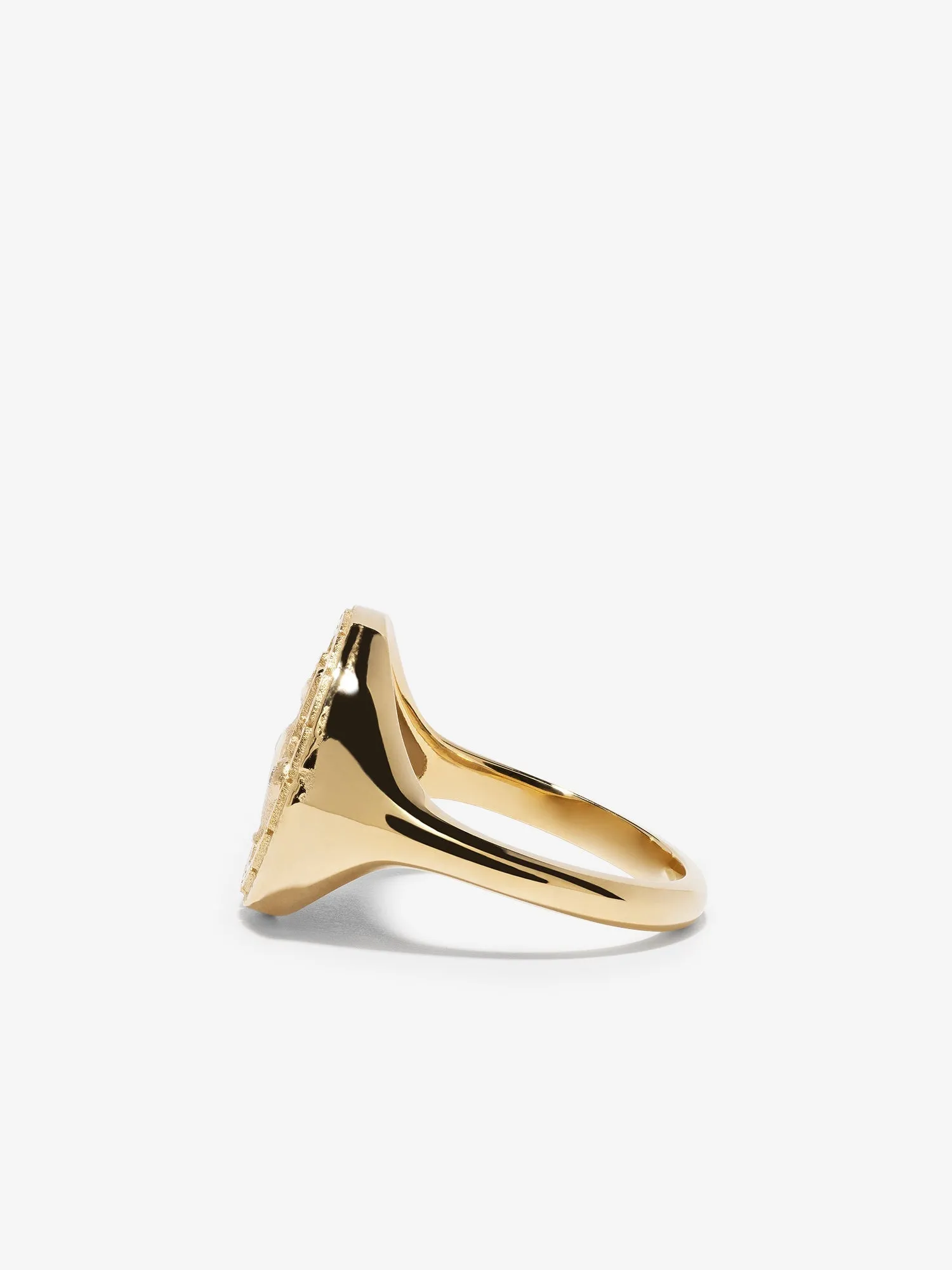 Compass Signet Coin Ring