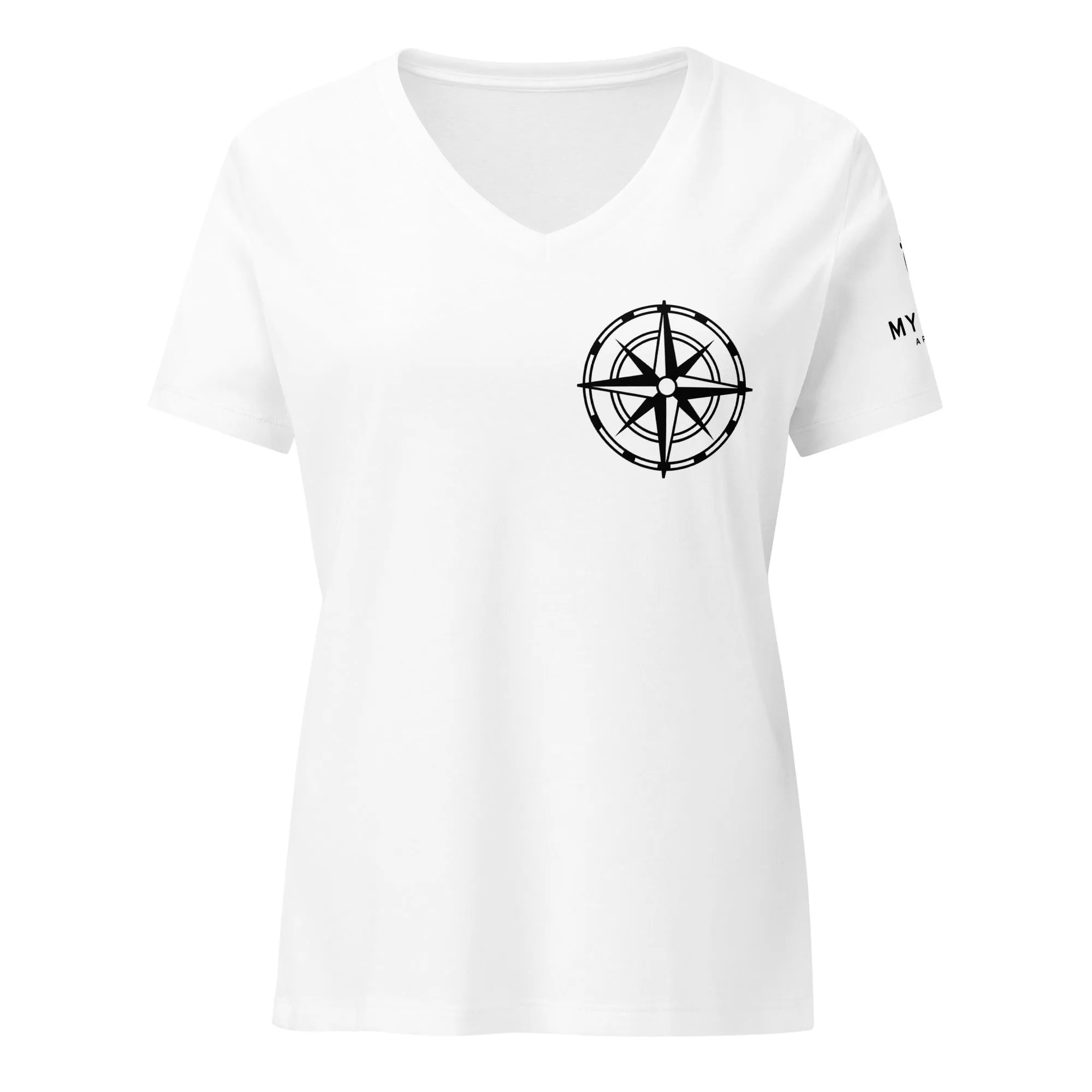 Compass Women’s V-Neck Shirt (Dark)