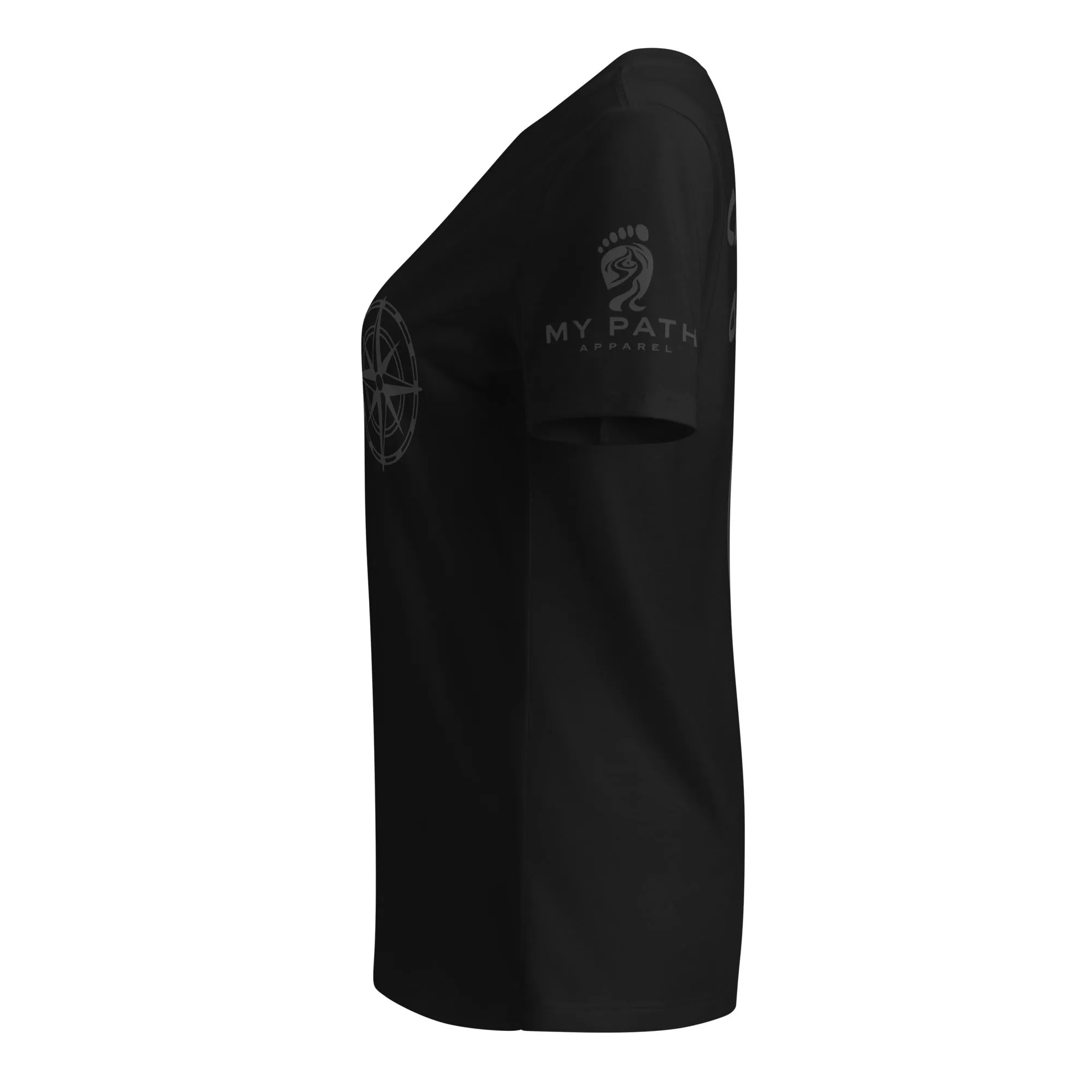 Compass Women’s V-Neck Shirt (Dark)