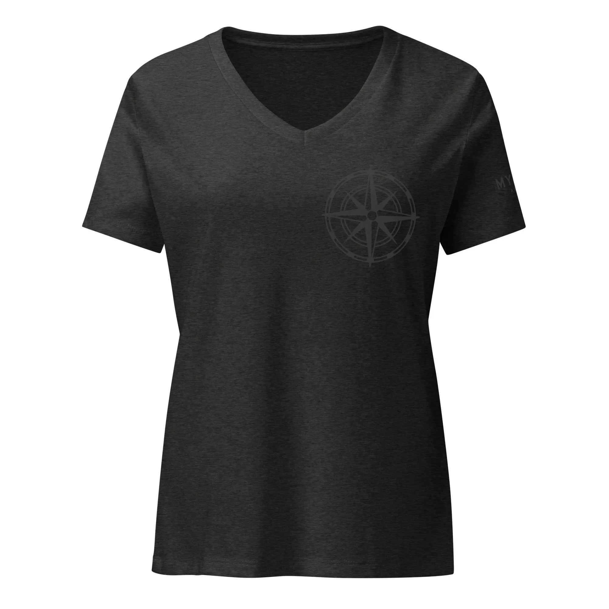Compass Women’s V-Neck Shirt (Dark)
