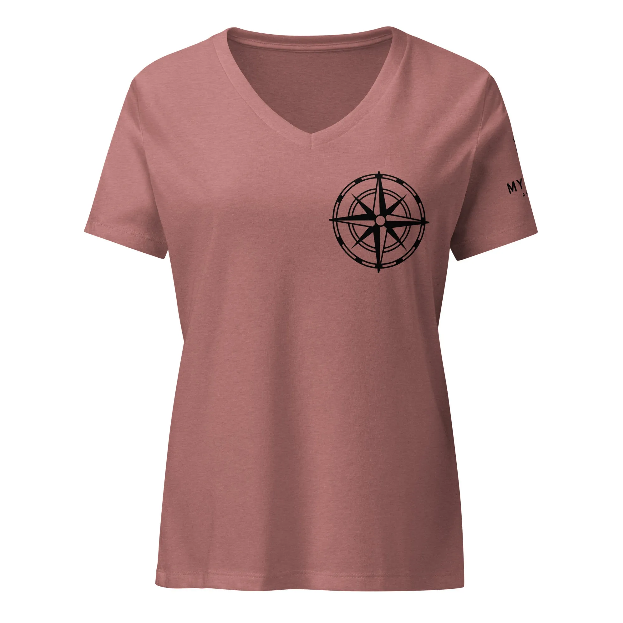 Compass Women’s V-Neck Shirt (Dark)
