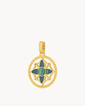 Confidence Compass Pendant, Gold