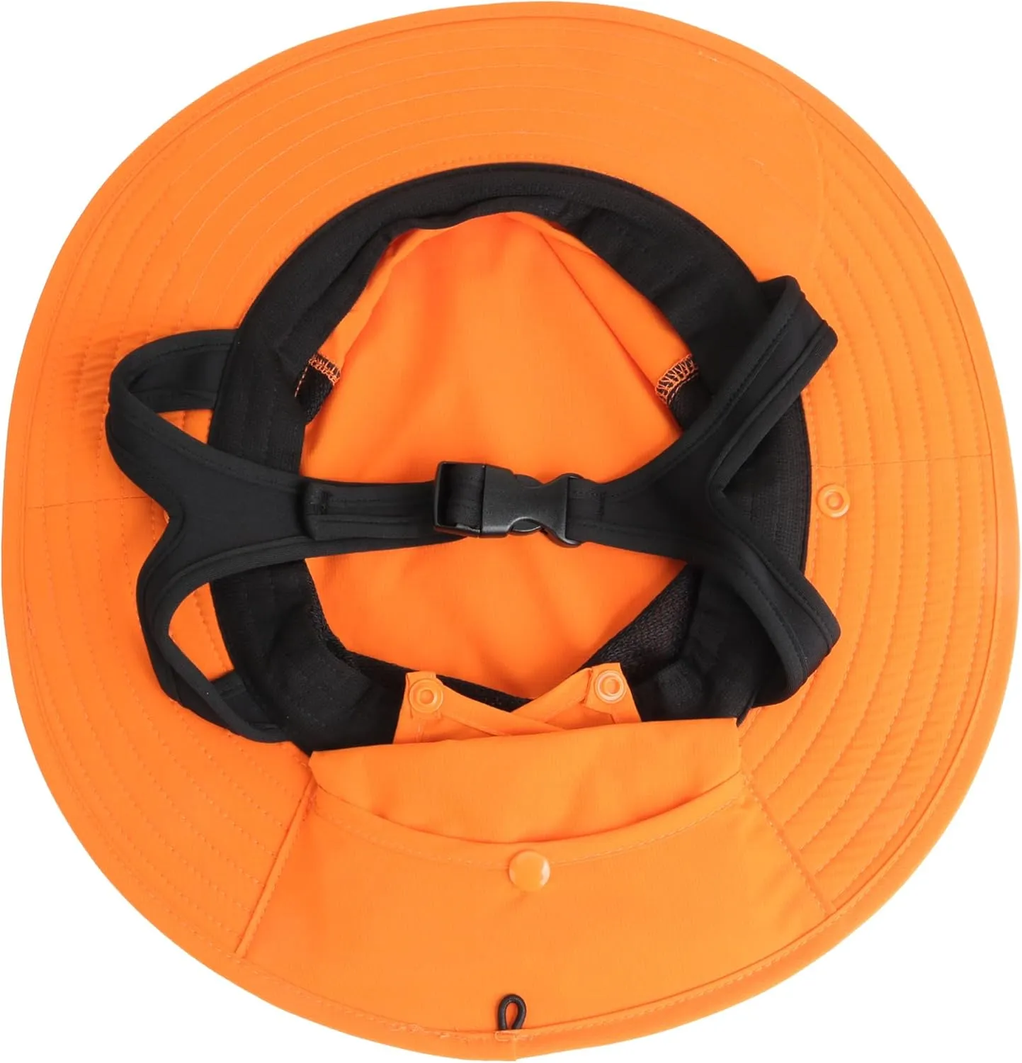 Connectyle Men's Quick Dry UPF 50  Sun Hat with Removable Neck Flap Wide Brim Bucket Hat with Chin Straps for Surfing Boating