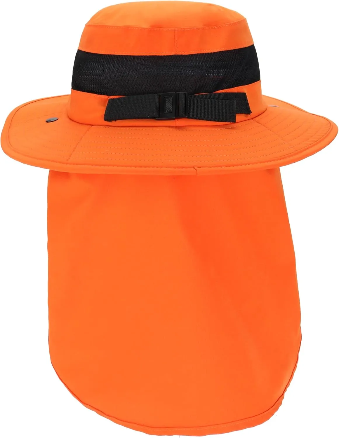 Connectyle Men's Quick Dry UPF 50  Sun Hat with Removable Neck Flap Wide Brim Bucket Hat with Chin Straps for Surfing Boating