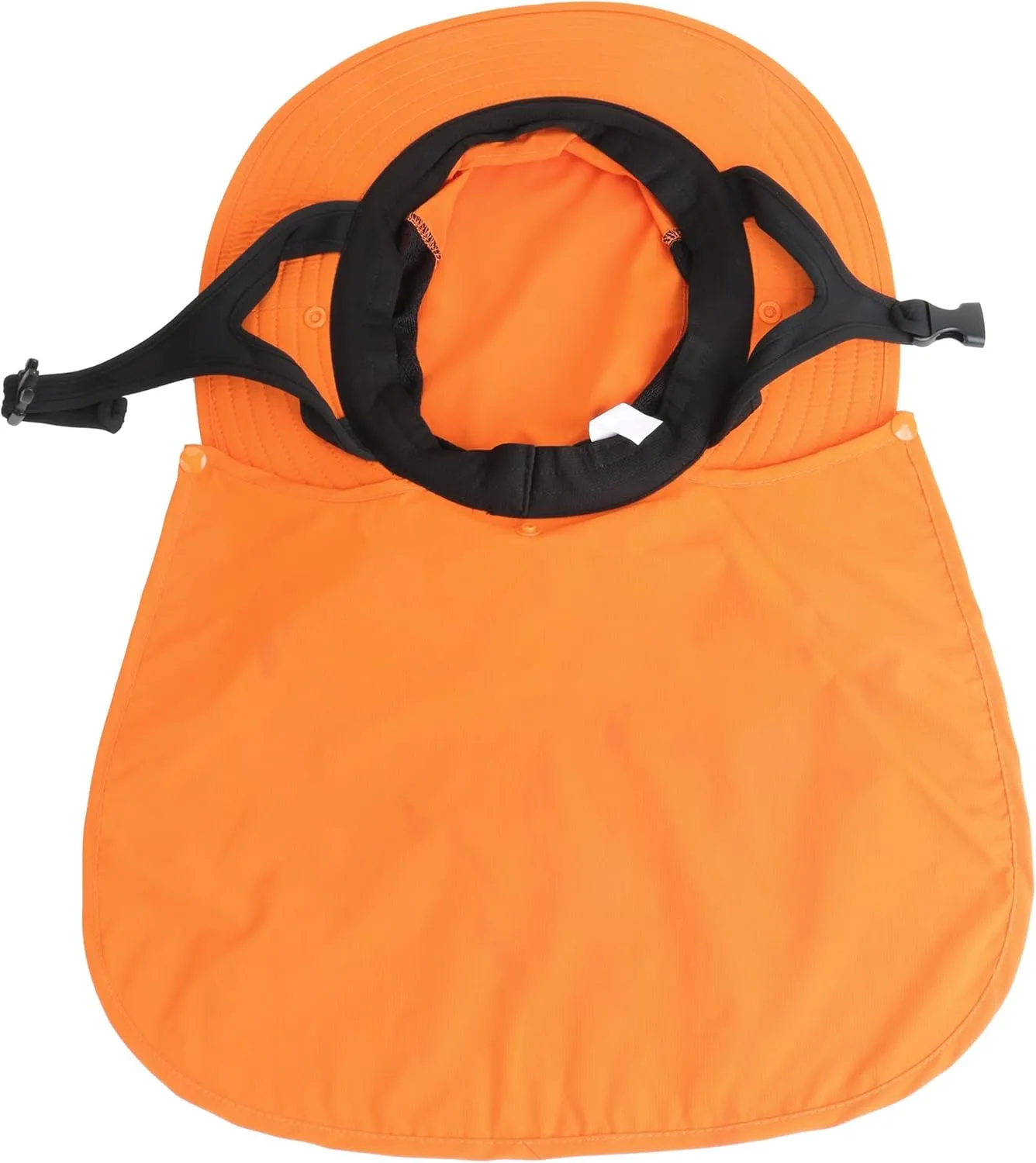 Connectyle Men's Quick Dry UPF 50  Sun Hat with Removable Neck Flap Wide Brim Bucket Hat with Chin Straps for Surfing Boating