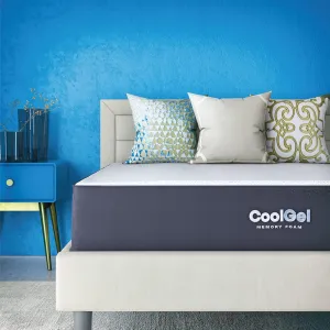 COOL GEL 10 Inch King Mattress Memory Foam Medium Firm, King Size Memory Foam Mattress Cooling, Made in The USA, 10" Depth with Pressure Relief, CertiPUR-US Certified No Fiberglass, CoolGel Bed