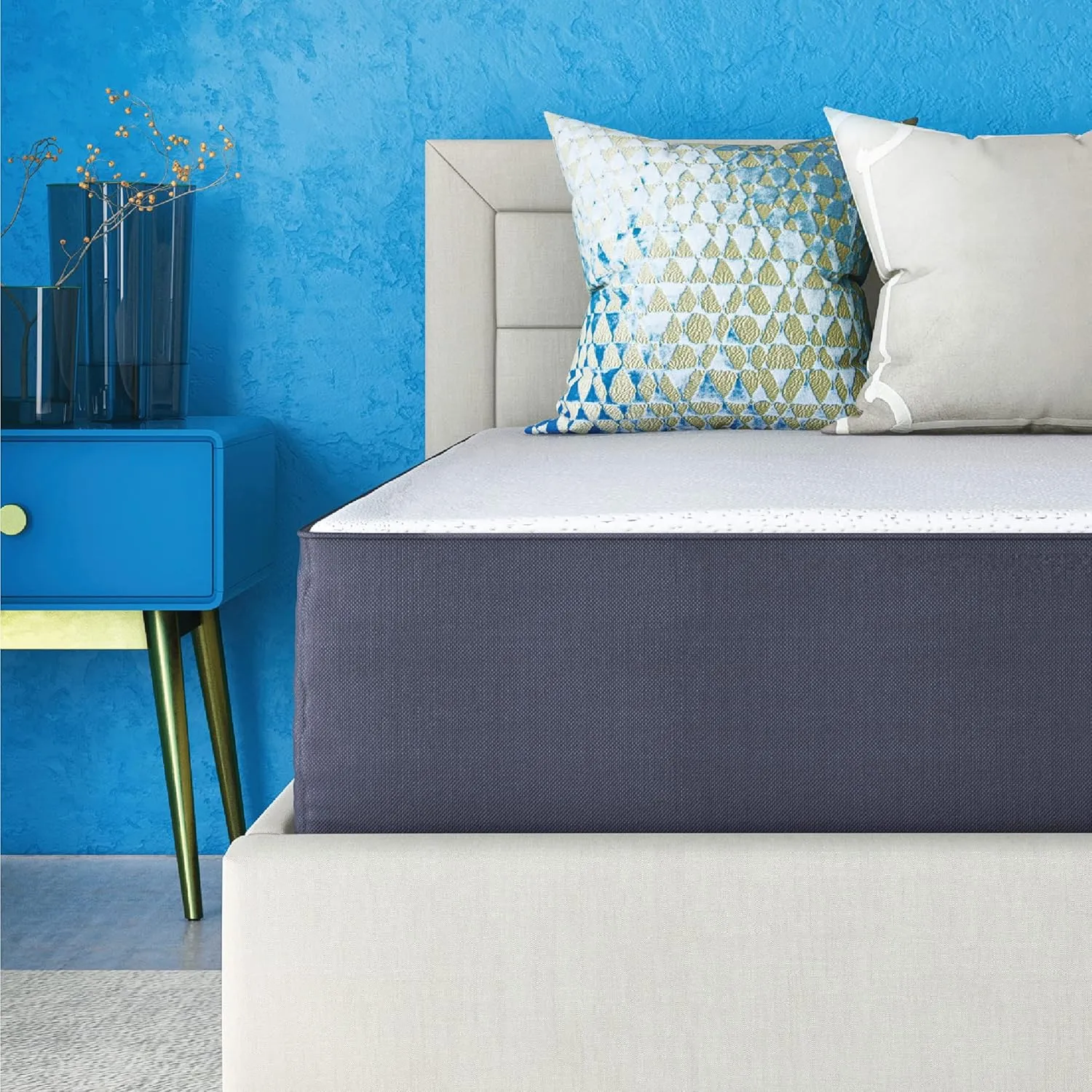 Cool Gel 10 Inch Twin Size Mattresses Memory Foam Medium Firm, Twin Memory Foam Mattress Cooling, Made in the USA, 10" Depth with Pressure Relief, CertiPUR-US Certified No Fiberglass, CoolGel Bed
